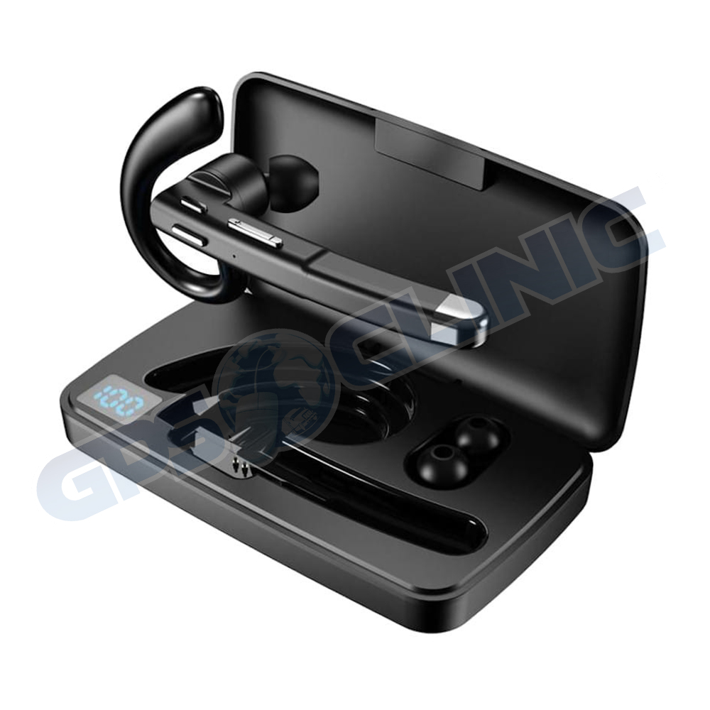 Auricular Bluetooth com base carregável