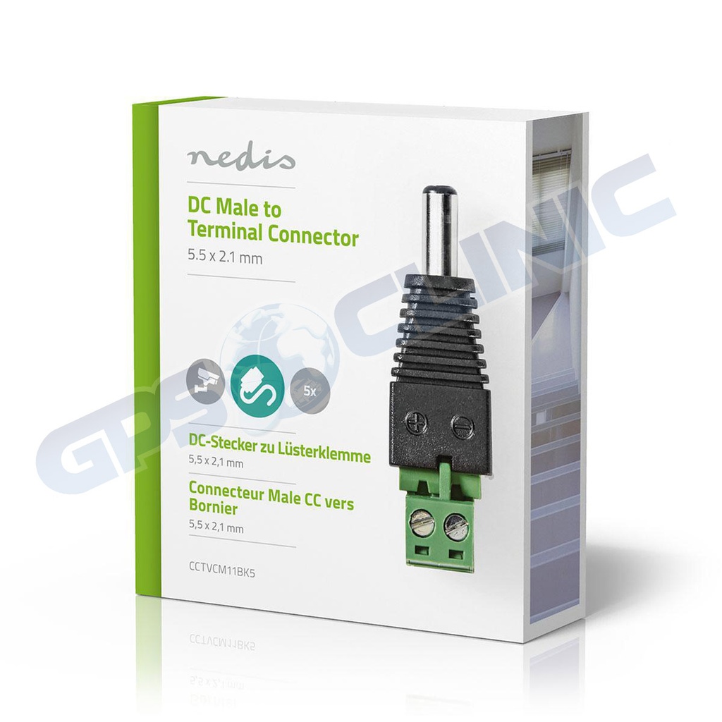 Conector de segurança CCTV Nedis 