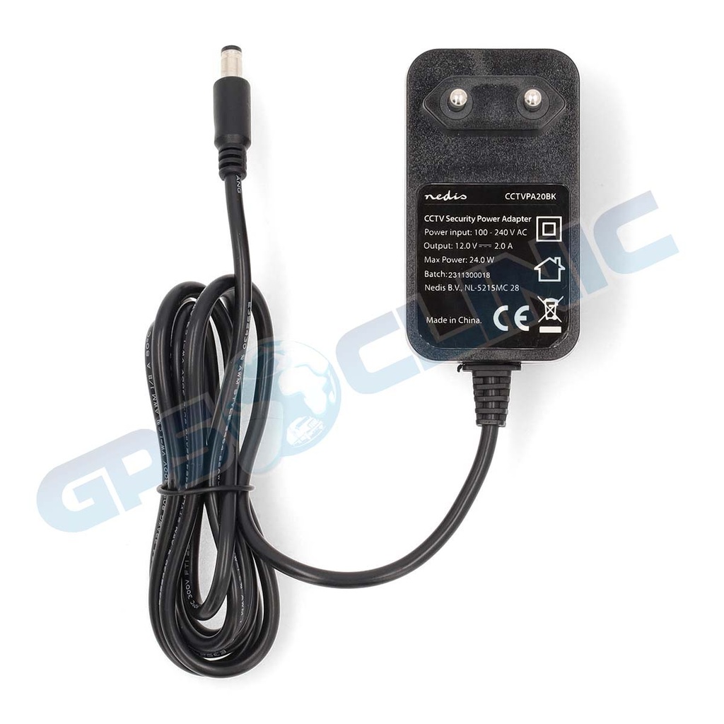 Carregador CCTV 2A 12v 2,5 x 5,5 mm