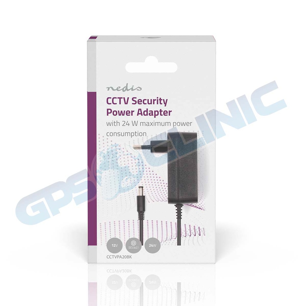 Carregador CCTV 2A 12v 2,5 x 5,5 mm