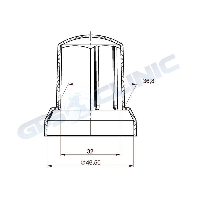 Tampa Porca Roda comada KMR 32mm