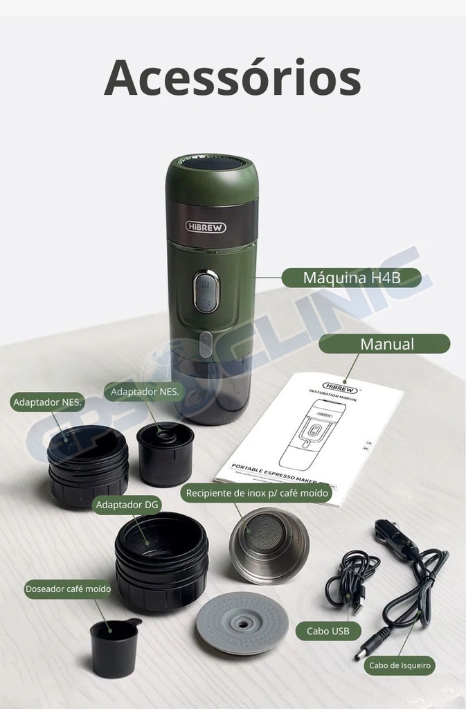 Máquina de Café Hibrew H4B - 1 Ano Garantia
