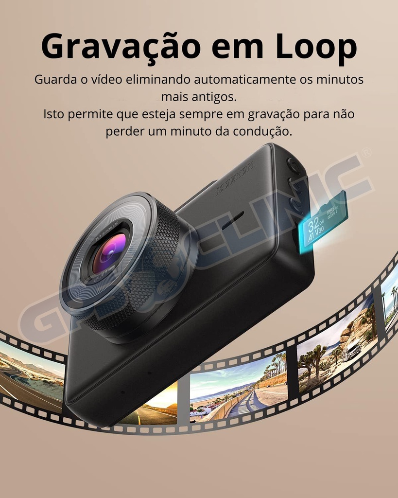 Dashcam IZEEKER GD100 3" 170º- 1 Ano Garantia