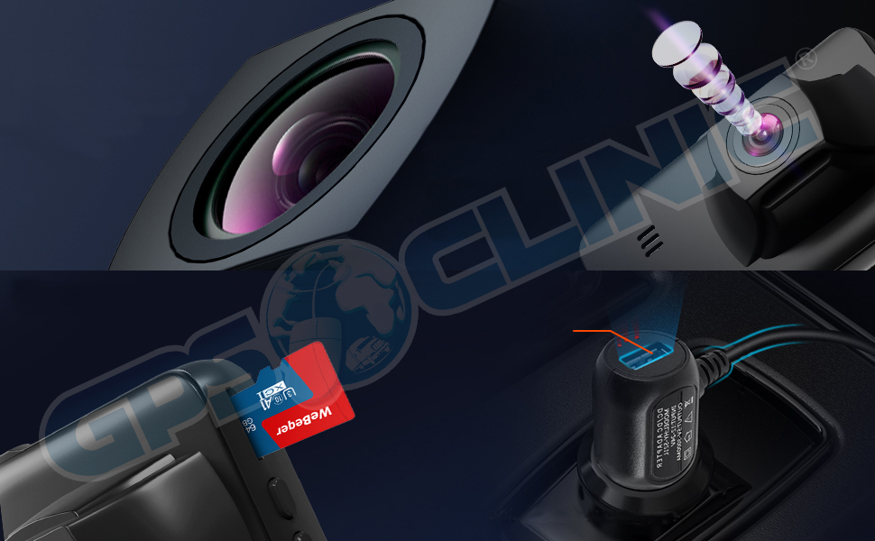 Dashcam WeBeqer LS-K20 3" 170º+140º- 1 Ano Garantia
