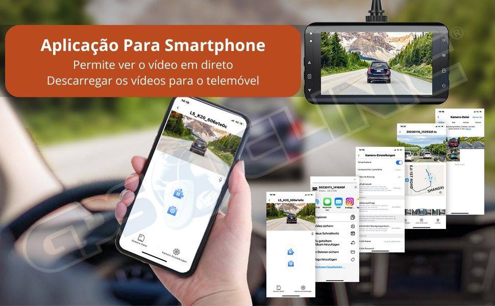 Dashcam WeBeqer LS-K20 3" 170º+140º- 1 Ano Garantia