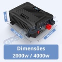Conversor 2000W/4000W Onda Pura 12v/24v
