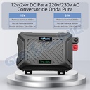 Conversor 3000W/6000W Onda Pura 12v/24v