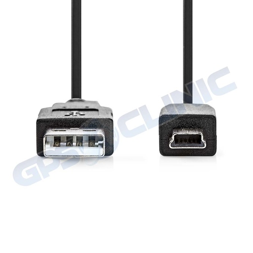[NEDIS-CCPG60300BK50] Cabo Nedis USB - Mini USB 5m