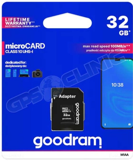 [Goodram-M1AA-0320R12] Cartão de Memória GoodRam 32gb Class10