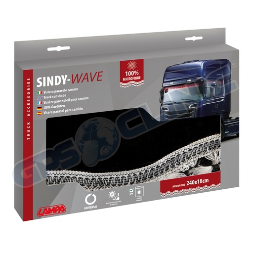 [LAMPA-98638] Franja Preta Sindy-Wave - LAMPA
