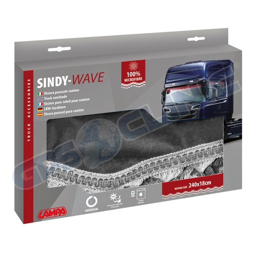 [LAMPA-98637] Franja Cinzenta Sindy-Wave - LAMPA