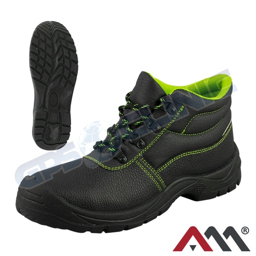 [BAM-LONGSAFE-T-SB] Bota de Segurança LongSafe-T SB (Preto/Verde)